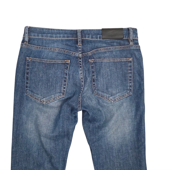 Lacoste Mid Rise Skinny Dark Denim Jeans Sz 27 - Picture 11 of 16